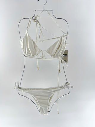 Cult Gaia Off white underwire bikini set, M