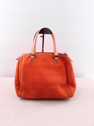 Carolina Herrera andy boston leather bag