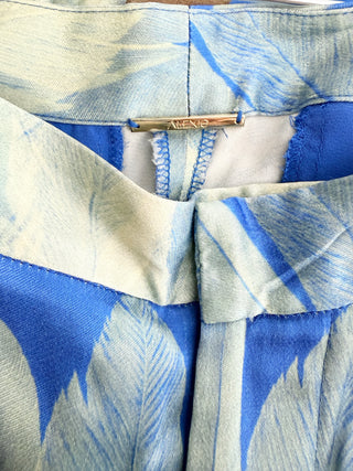 Alexis Blue palm print three-piece set, top S / bottom M