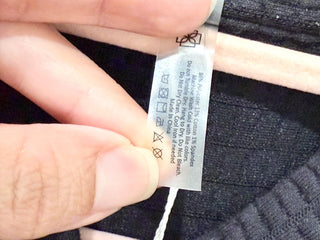 Devon Windsor Roxy Waffle Full Zip Oversized Jacket Deep Black Women's Size XS