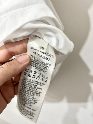 Alexander McQueen ruffle sleeve tee, 42 IT / US 6