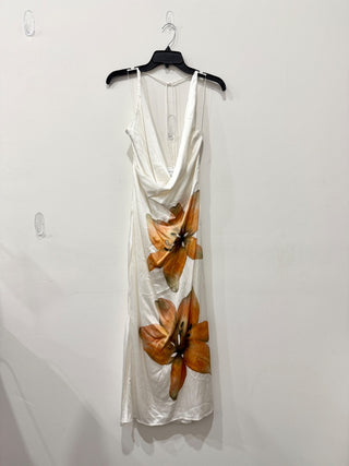 Significant Other off white / orange lilies maxi dress, 4