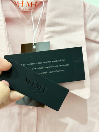 Mimi collection cotton button down top, XS