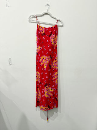 Farm Rio red midi dress, L