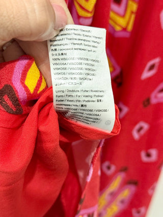 Farm Rio red midi dress, L