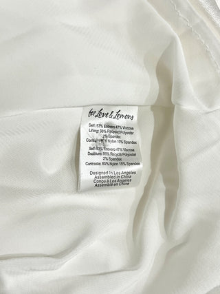 For Love & Lemons mini dress with puff sleeves with gloves, M