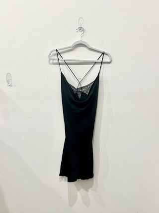 Zara Black Sleeveless Dress w/sleeves in a cross, S