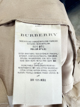 Burberry Beige pleated cuffed tailored shorts, 8