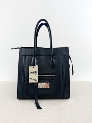 Valentino by Mario Valentino leather and suede cynthia bag