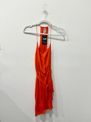 haute hippie orange sleeveless mini dress, XS