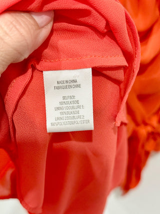 haute hippie orange sleeveless mini dress, XS