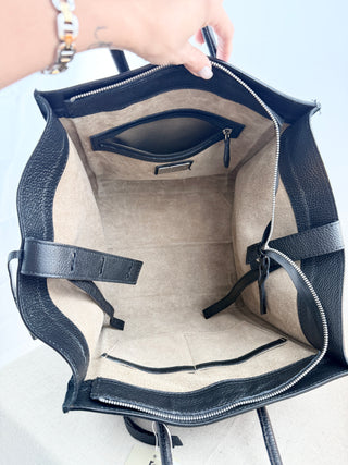 Valentino by Mario Valentino leather and suede cynthia bag