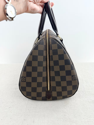 Louis Vuitton damier ebene ribera top handle bag MM
