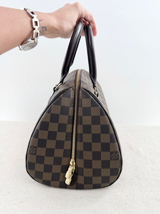 Louis Vuitton damier ebene ribera top handle bag MM
