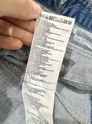 Dsquared2 Distressed Denim Short Jean Jacket Blue Women's Size Women's 42 / XS