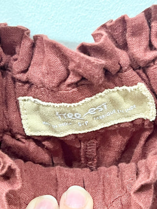 Free People brown set shirt/pant, S