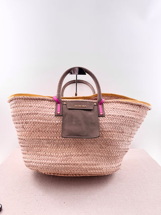 Jacquemus le grand panier soleil straw tote bag