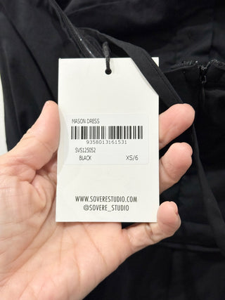 Sovere MASON black strapless maxi dress, XS
