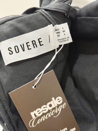 Sovere MASON black strapless maxi dress, XS