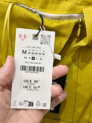 Zara Green Dress Sleeveless, M