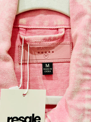 Blank NYC Mid Length Pocket Denim Jean jacket Strawberry Popsicle Women's Medium