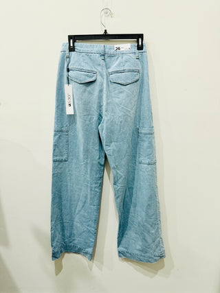 NWT Joe's The Petra High Waisted Wide Leg Cargo Jeans Blossom Women's Size 26