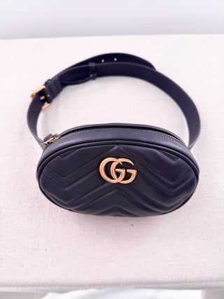 Gucci marmont belt bag leather matellasse