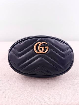Gucci marmont belt bag leather matellasse