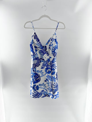 Farm Rio linen pattern mini dress, S