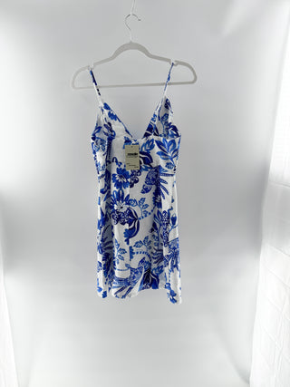 Farm Rio linen pattern mini dress, S