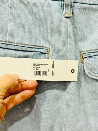 NWT Joe's The Petra High Waisted Wide Leg Cargo Jeans Blossom Women's Size 26