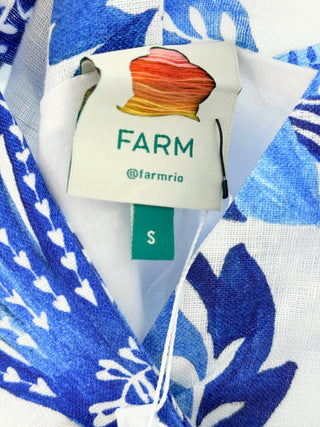 Farm Rio linen pattern mini dress, S