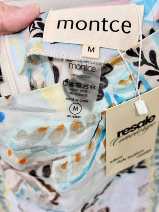 Montce St. Barths Floral Petal Ruffle One-Piece & Natalia Skirt Multi Top - L, Skirt - M