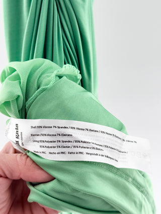 Cult Gaia Green halter hardware maxi dress, S