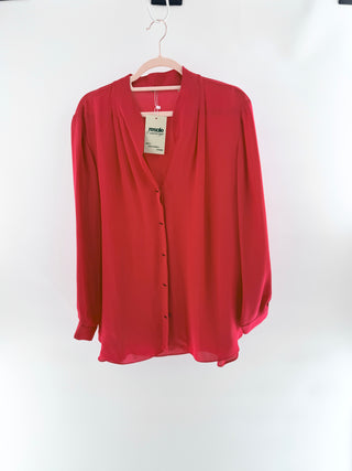Elie Tahari silk blouse, L
