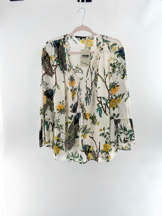 Kobi Halperin silk floral top, XL