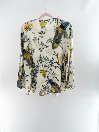 Kobi Halperin silk floral top, XL