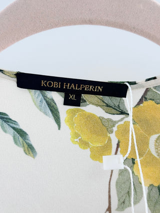 Kobi Halperin silk floral top, XL