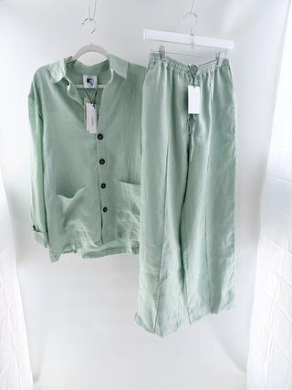The Sleeper linen set, top M/L / bottom S