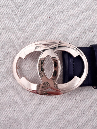 Chanel wide leather CC belt, 70/28