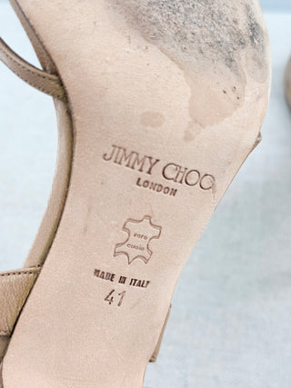 Jimmy Choo leather heel sandals, 41