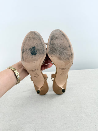 Jimmy Choo leather heel sandals, 41