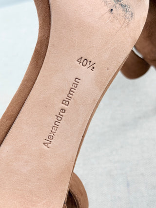 Alexandre Birman suede wrap around sandals, 40.5