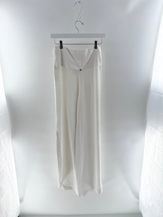 Adriana Degreas White high waisted palazzo pants, S/M