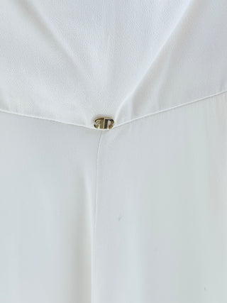 Adriana Degreas White high waisted palazzo pants, S/M