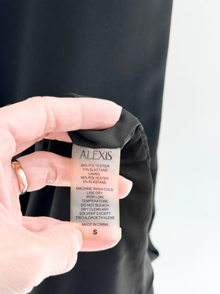 Alexis Black high waisted tailored trousers, S