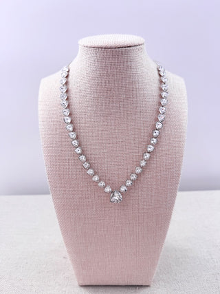Swarovski begine riviere crystal necklace with interchangeable pendants