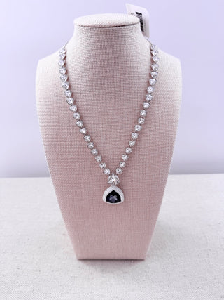 Swarovski begine riviere crystal necklace with interchangeable pendants