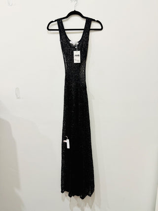 Ashlyn Paige sequin cut out long dress, XS