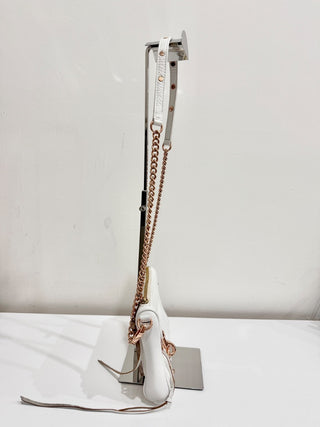 Rebecca Minkoff Mini MAC Golden Rose Strap Shoulder Bag White Women's